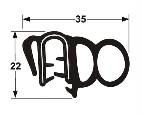 Pinchweld 39-8844 Side Seal per metre