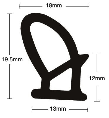 60-B05 Door Seal per metre