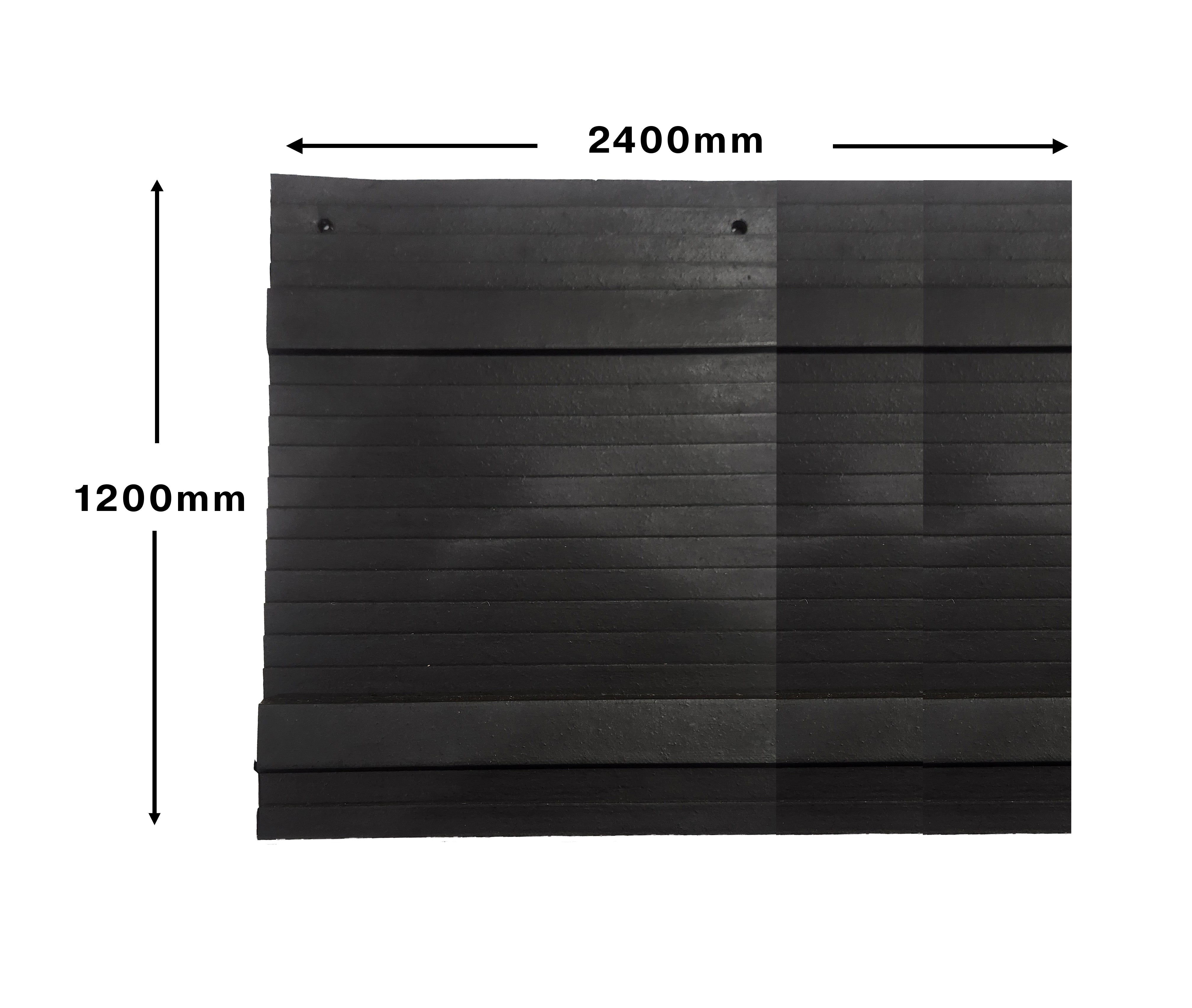 Horse Float Tailgate Mat Chunky 2400 wide x 1200mm