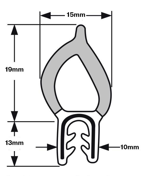 Pinchweld 001 Mini Van Seal per metre
