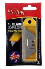 Retractable Knife Blades (10) Dispenser
