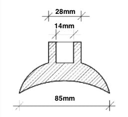 Rubber Roof Rack Cup each