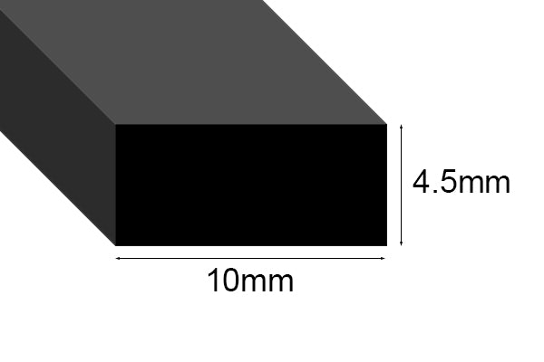 EPDM Sponge Strip 4.5mm thick per metre