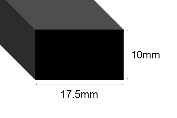 EPDM Sponge Strip 10mm thick per mtr