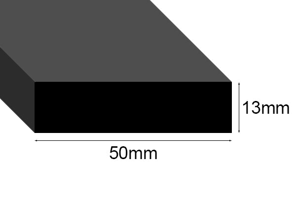 EPDM Sponge Strip 13mm thick per metre