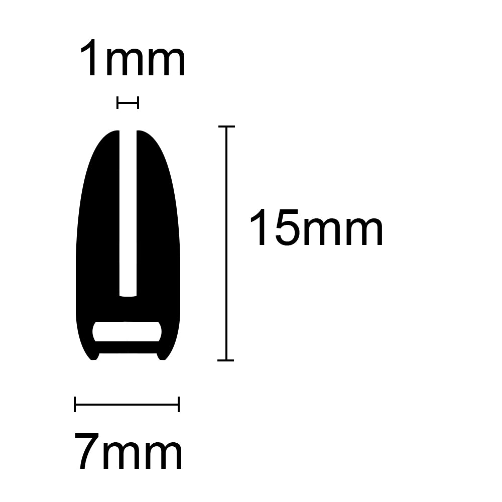 U Shape 39-335R per metre