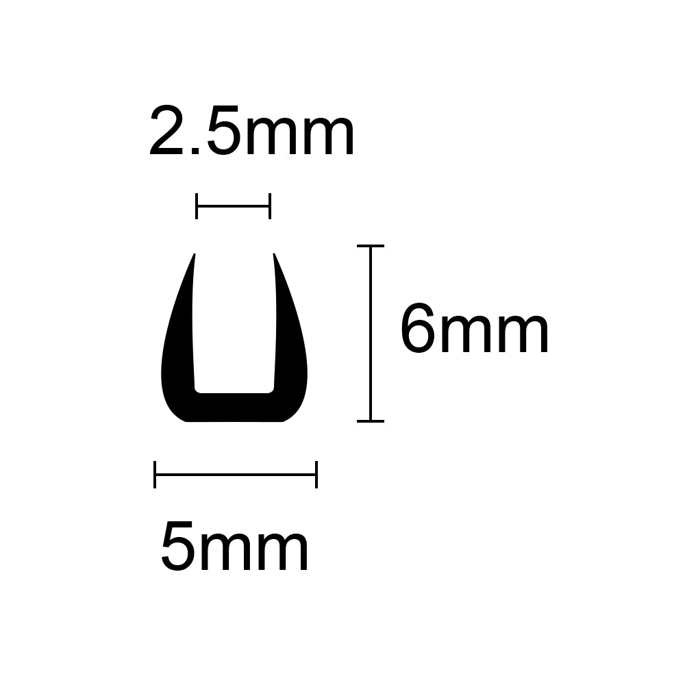 U Shape 39-560R (569) per metre