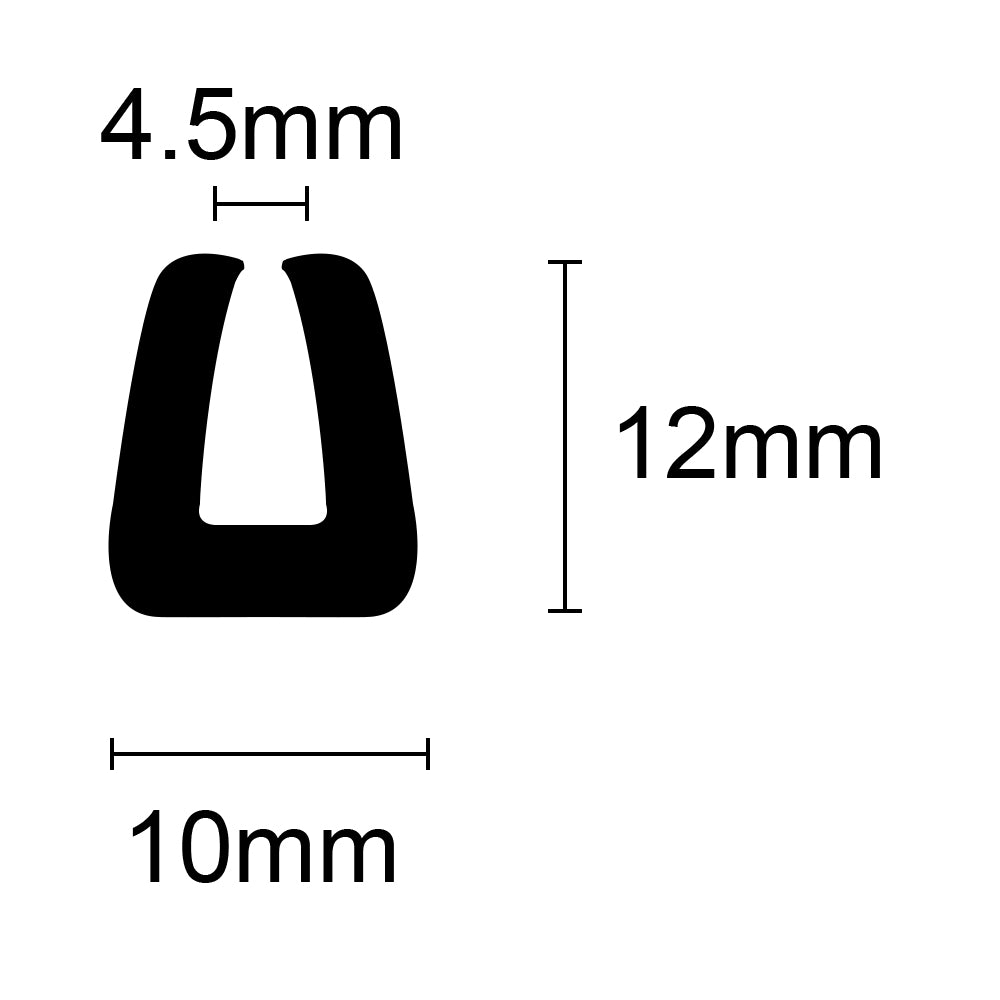 U Shape 39-591 (590)  per metre