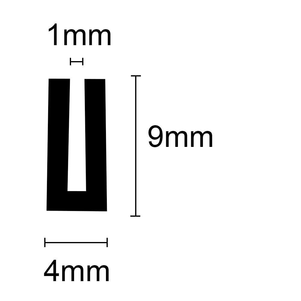 U Shape 723 per metre