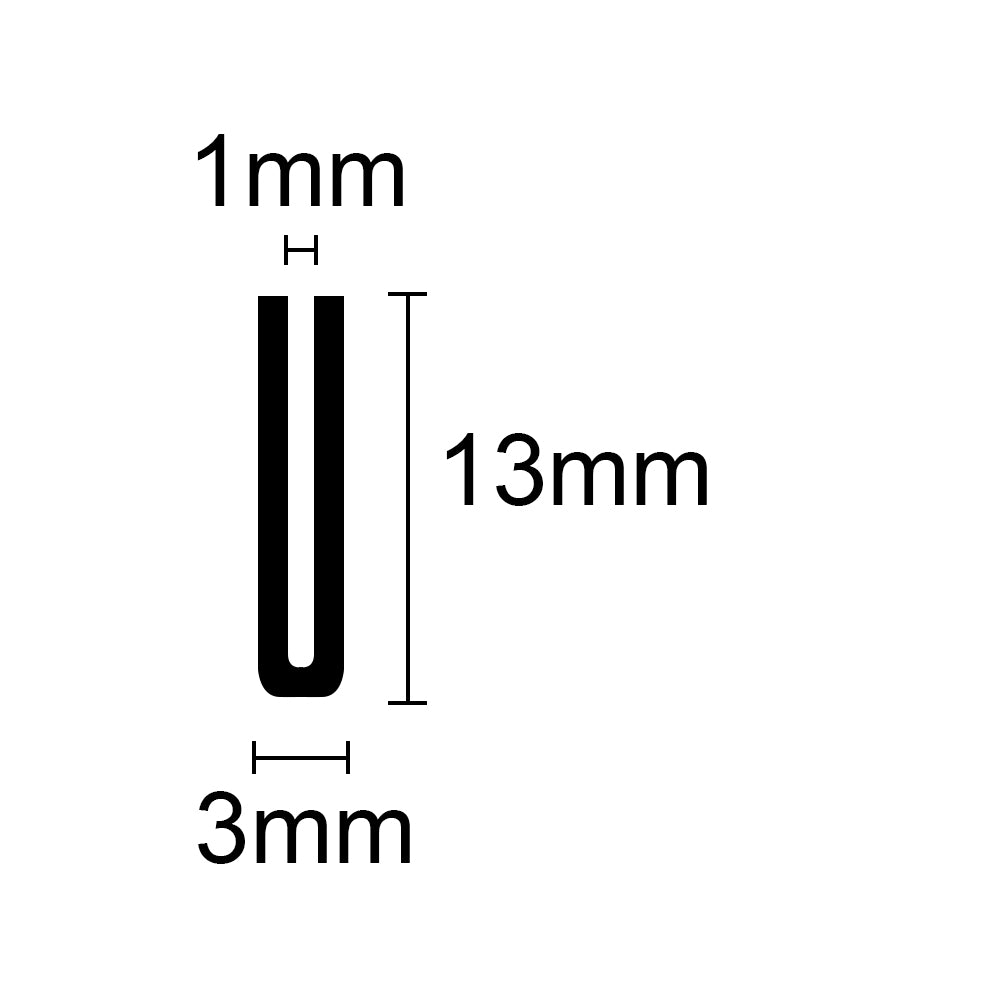 U Shape 776 per metre