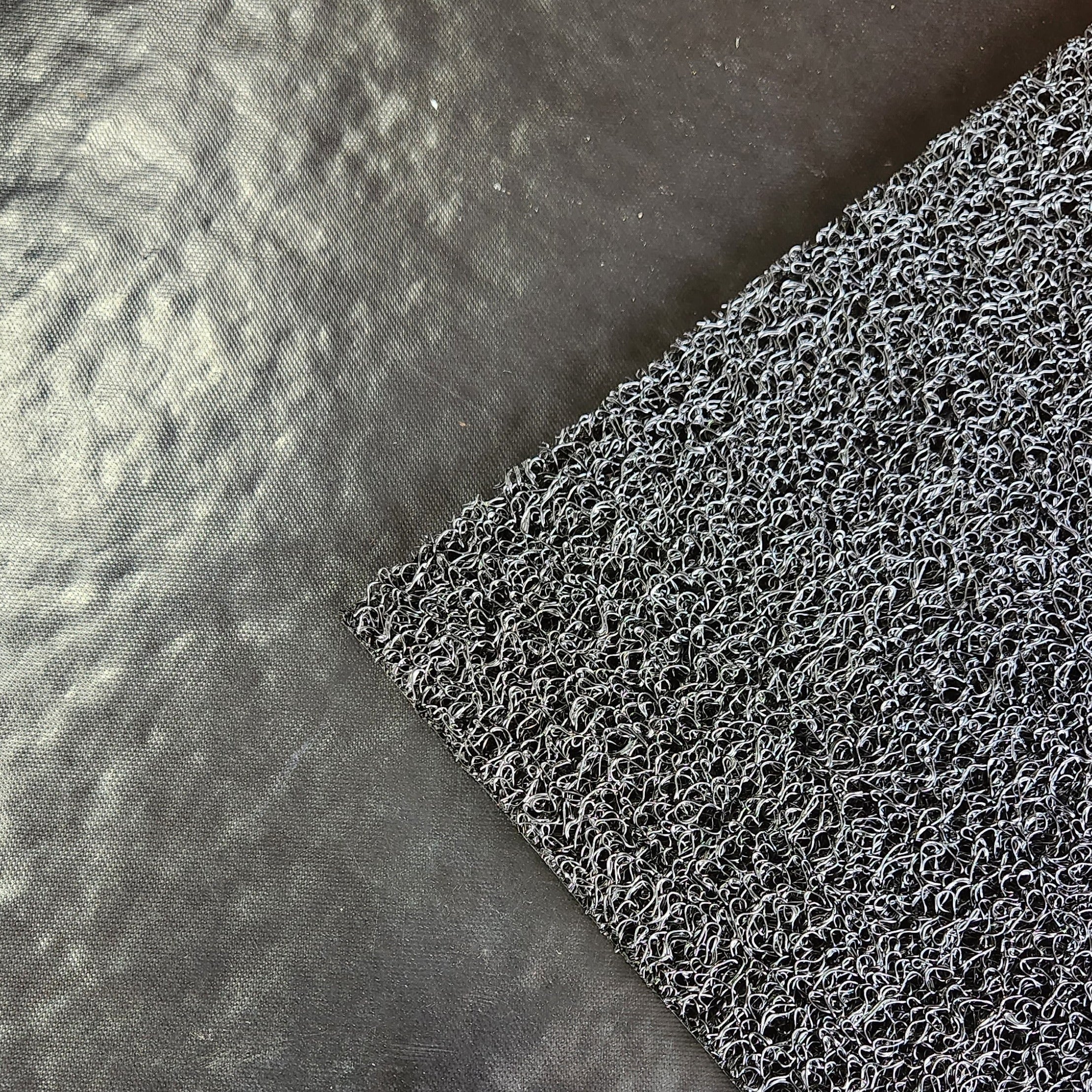 Spiral Matting Backed 1200mm wide Black per metre