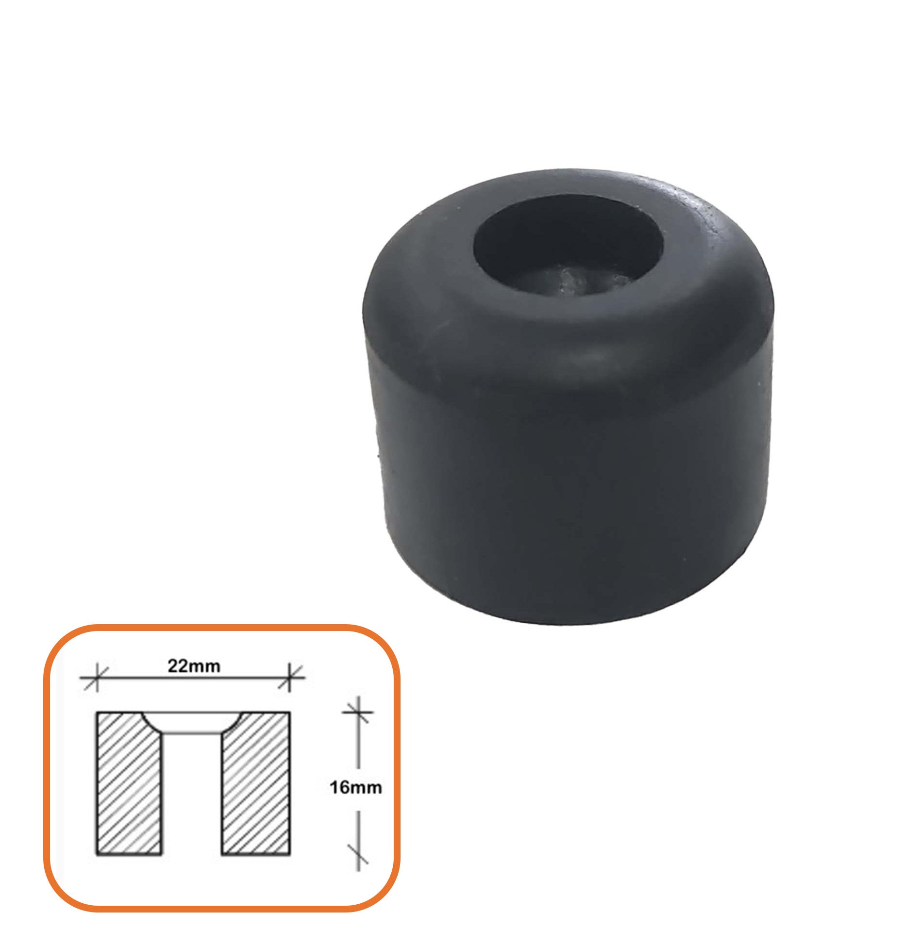 Rubber Door Stops each