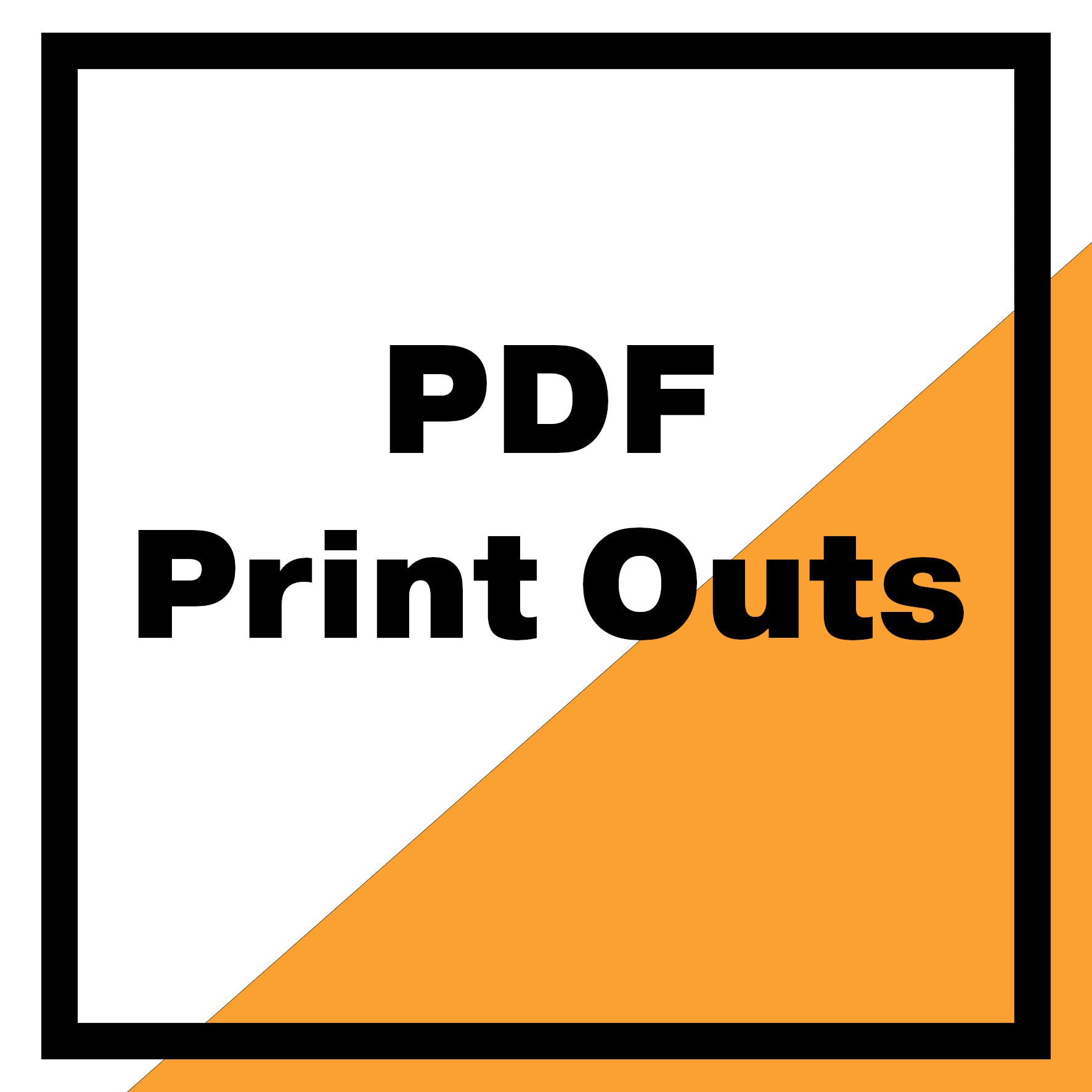 Specification Sheets and Product Print Outs