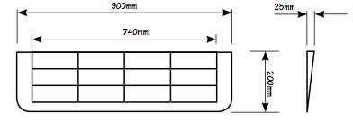 Rubber Ramps each