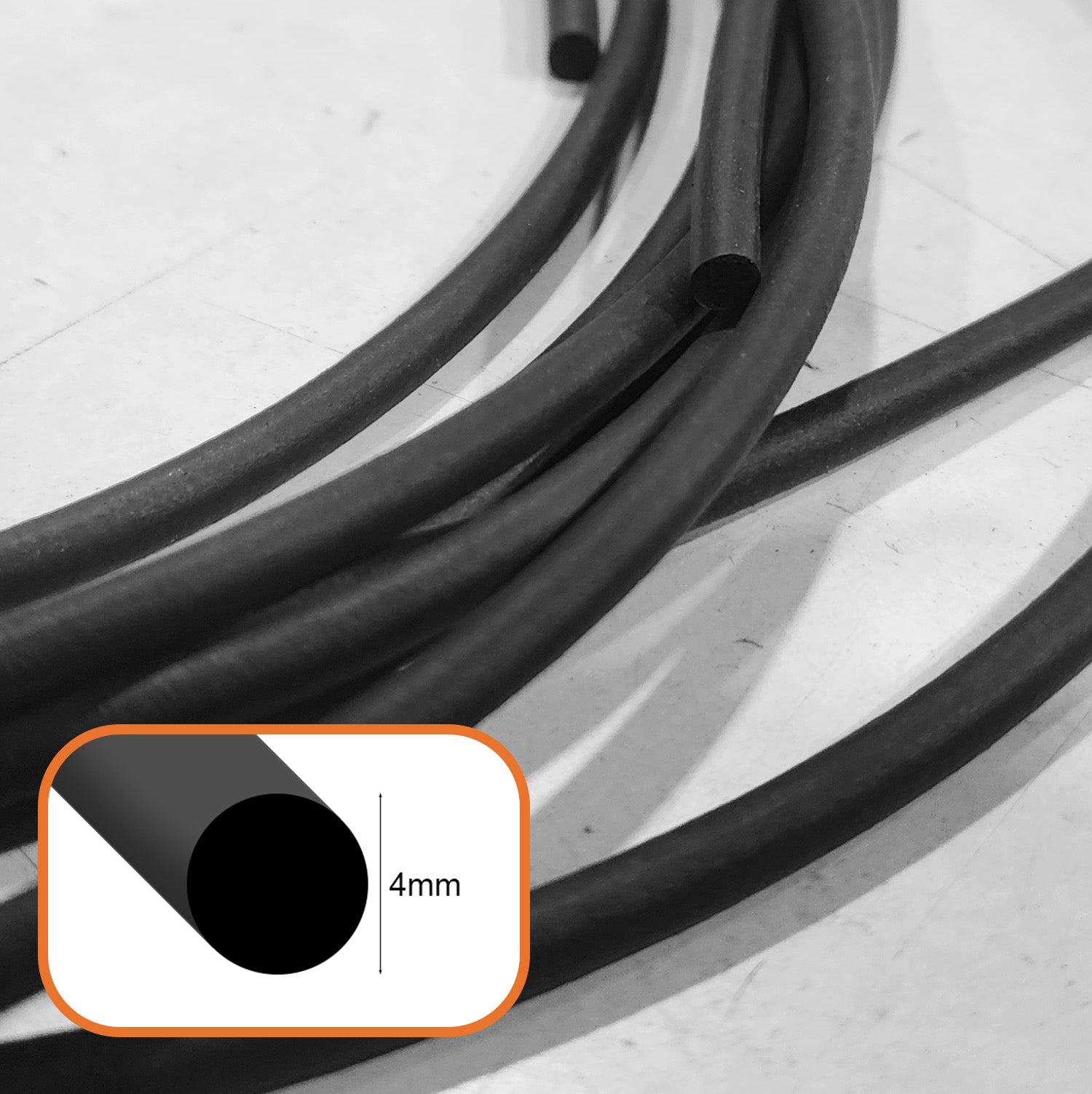 EPDM Sponge - Round per mtr