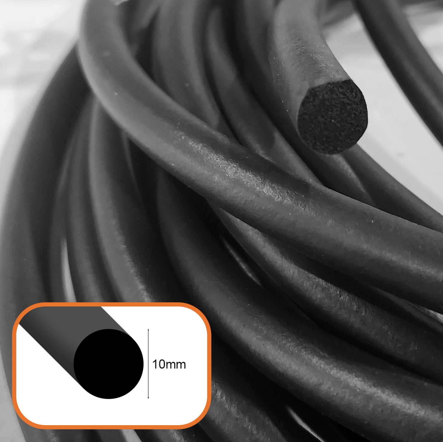 EPDM Sponge - Round per mtr