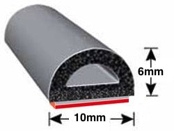 X-1333HT Self Adhesive EPDM Rubber D Seal