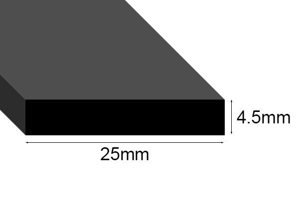 EPDM Sponge Strip 4.5mm thick per metre