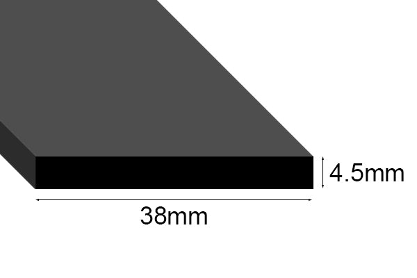 EPDM Sponge Strip 4.5mm thick per metre