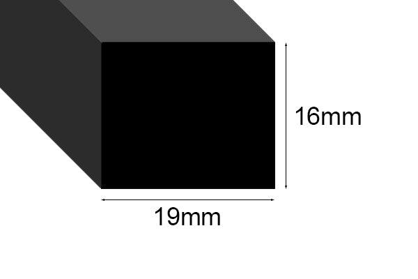 EPDM Sponge Strip 16mm thick per metre