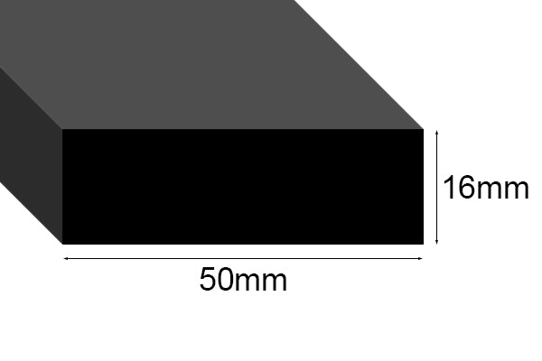 EPDM Sponge Strip 16mm thick per metre