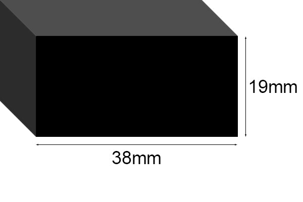 EPDM Sponge Strip 19mm thick per metre